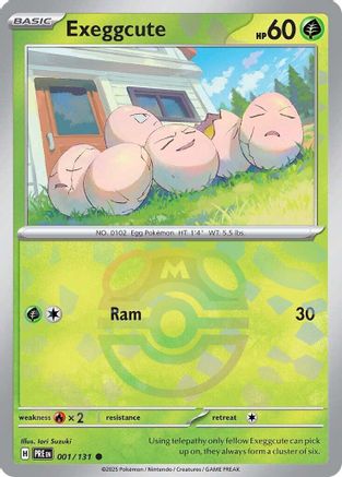 Exeggcute (Master Ball Pattern) 001/131 - Common - Holofoil