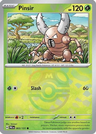 Pinsir (Master Ball Pattern) 003/131 - Common - Holofoil