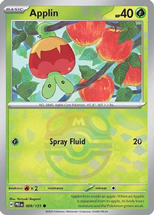 Applin (Master Ball Pattern) 009/131 - Common - Holofoil