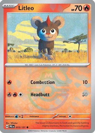 Litleo (Master Ball Pattern) 015/131 - Common - Holofoil