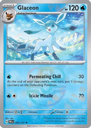 Glaceon (Master Ball Pattern) 025/131 - Rare - Holofoil