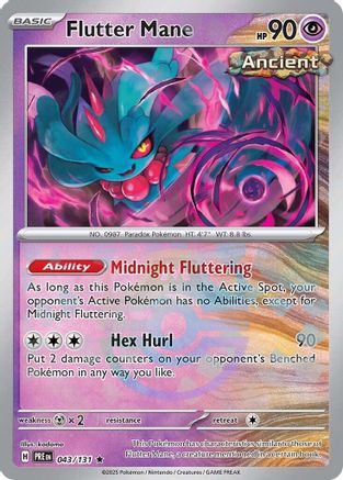 Flutter Mane (Master Ball Pattern) 043/131 - Rare - Holofoil