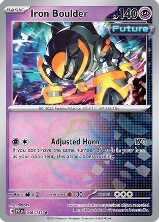 Iron Boulder (Master Ball Pattern) 046/131 - Rare - Holofoil