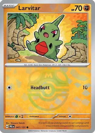Larvitar (Master Ball Pattern) 047/131 - Common - Holofoil