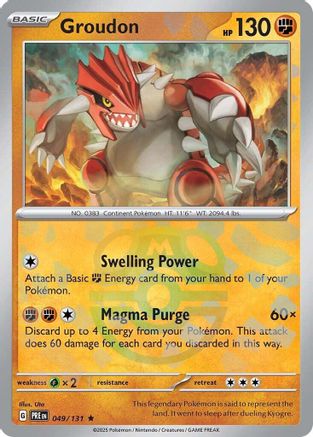 Groudon (Master Ball Pattern) 049/131 - Rare - Holofoil