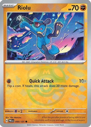 Riolu (Master Ball Pattern) 050/131 - Common - Holofoil