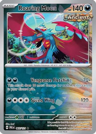 Roaring Moon (Master Ball Pattern) 065/131 - Rare - Holofoil