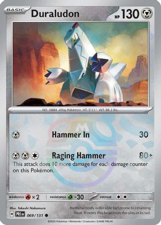 Duraludon (Master Ball Pattern) 069/131 - Common - Holofoil