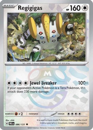 Regigigas (Master Ball Pattern) 086/131 - Uncommon - Holofoil