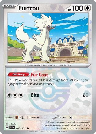 Furfrou (Master Ball Pattern) 088/131 - Common - Holofoil