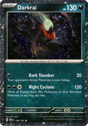 Darkrai (Cosmos Holo) 136/197 - Rare - Holofoil