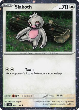 Slakoth (Cosmos Holo) 160/193 - Common - Holofoil