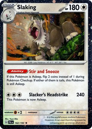 Slaking (Cosmos Holo) 162/193 - Rare - Holofoil