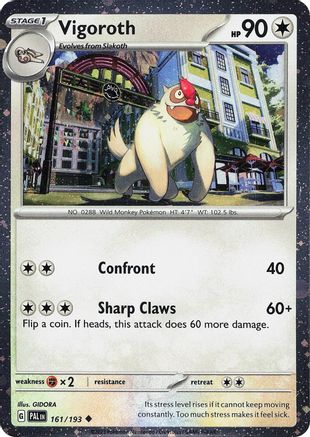Vigoroth (Cosmos Holo) 161/193 - Uncommon - Holofoil
