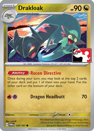 Drakloak 129/167 - Common - Holofoil