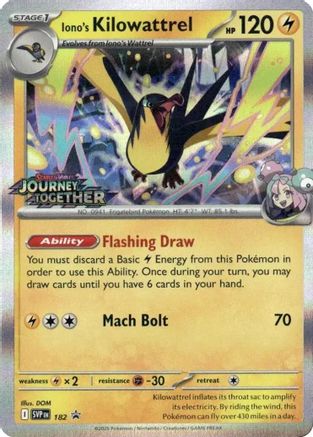 Iono's Kilowattrel 182 - Promo - Holofoil