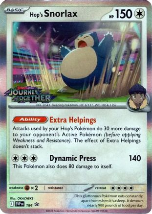 Hop's Snorlax 184 - Promo - Holofoil