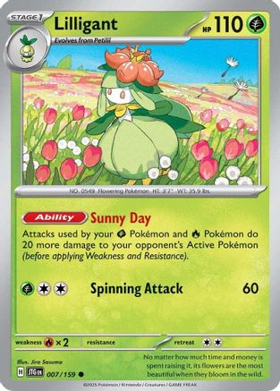 Lilligant 007/159 - Common - Reverse Holofoil