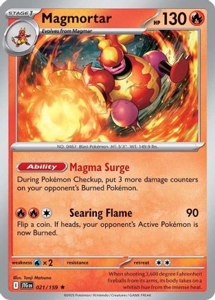 Magmortar 021/159 - Rare - Holofoil
