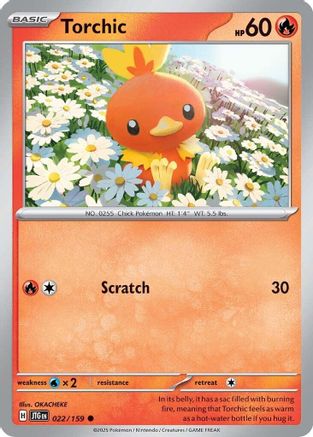 Torchic 022/159 - Common - Reverse Holofoil