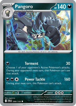 Pangoro 099/159 - Uncommon - Reverse Holofoil