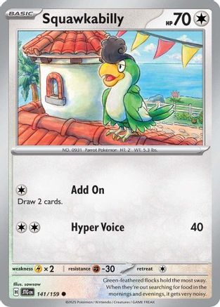 Squawkabilly 141/159 - Common - Reverse Holofoil