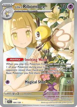 Lillie's Ribombee 164/159 - Illustration Rare - Holofoil