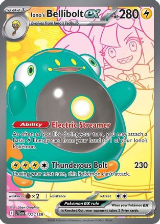 Iono's Bellibolt ex 172/159 - Ultra Rare - Holofoil