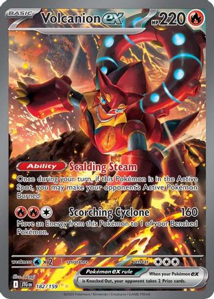 Volcanion ex 182/159 - Special Illustration Rare - Holofoil