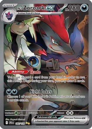 N's Zoroark ex 185/159 - Special Illustration Rare - Holofoil