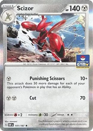 Scizor (Pokemon Gym Promo) (141/197) - Miscellaneous Cards & Products Holofoil