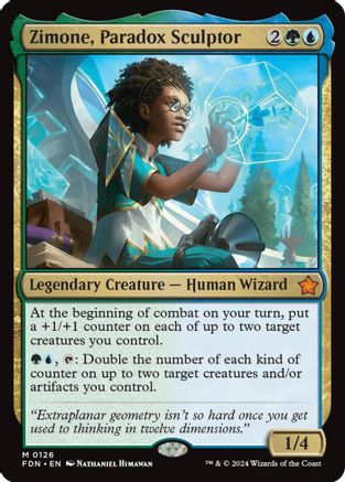 Zimone, Paradox Sculptor (PPTDM-126) - Promo Pack: Tarkir: Dragonstorm