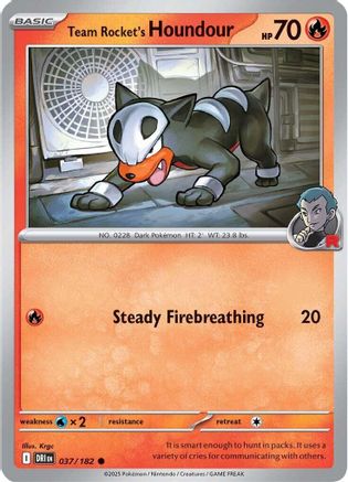 Team Rocket's Houndour 037 - Common