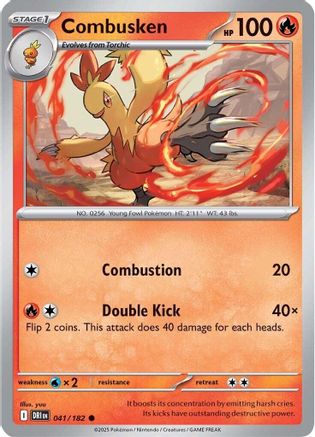 Combusken 041 - Common - Reverse Holofoil