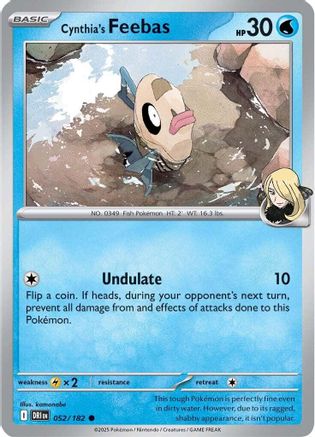 Cynthia's Feebas 052 - Common - Reverse Holofoil