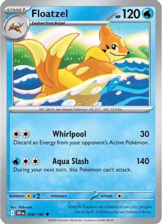 Floatzel 058 - Uncommon