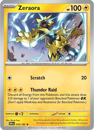 Zeraora 078 - Rare - Holofoil