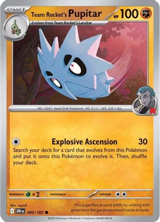 Team Rocket's Pupitar 095 - Common