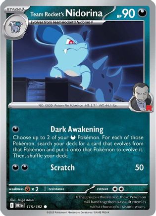 Team Rocket's Nidorina 115 - Common