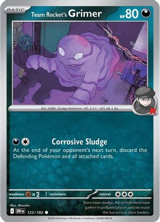 Team Rocket's Grimer 123 - Common - Reverse Holofoil