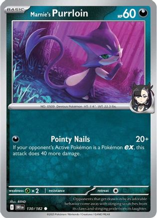 Marnie's Purrloin 130 - Common - Reverse Holofoil