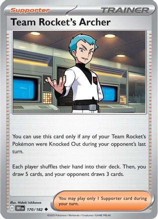 Team Rocket's Archer 170/182 - Uncommon - Reverse Holofoil