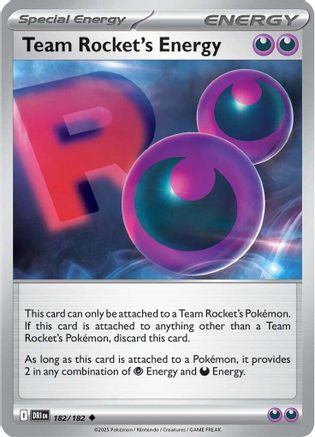 Team Rocket's Energy 182 - Uncommon