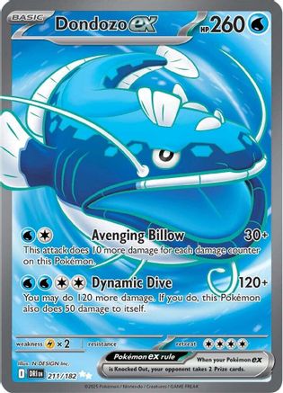 Dondozo ex 211/182 - Ultra Rare - Holofoil