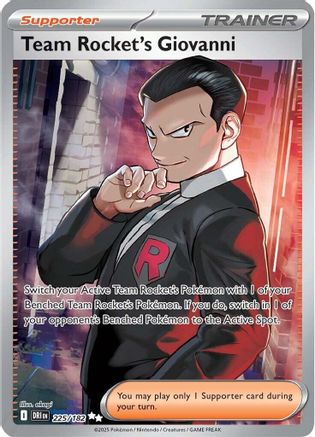 Team Rocket's Giovanni 225/182 - Ultra Rare - Holofoil
