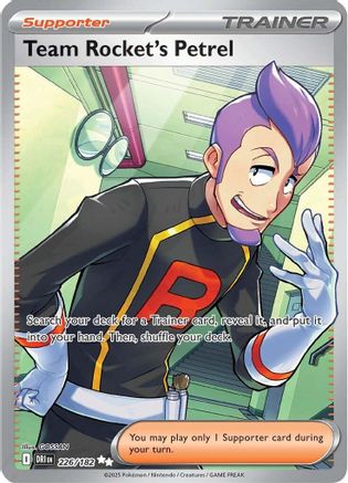 Team Rocket's Petrel 226/182 - Ultra Rare - Holofoil
