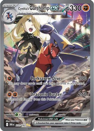 Cynthia's Garchomp ex 232/182 - Special Illustration Rare - Holofoil
