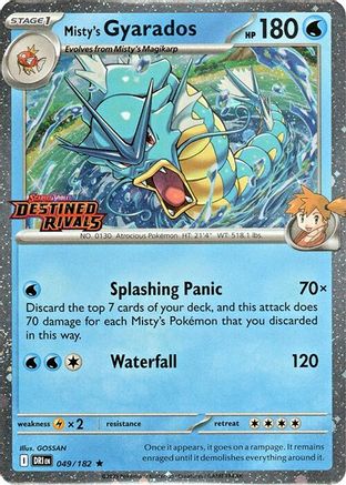 Misty's Gyarados (Prerelease) 049 - Rare - Holofoil