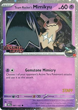 Team Rocket's Mimikyu (Prerelease) [Staff] 087 - Uncommon - Holofoil