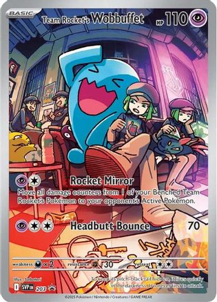 Team Rocket's Wobbuffet 203 - Promo - Holofoil